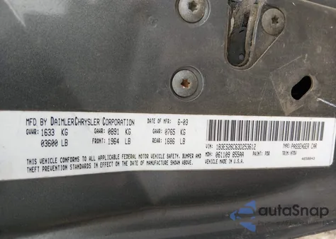 2002 Dodge Neon z USA, uszkodzony, nr VIN 1B3ES26C52D522584